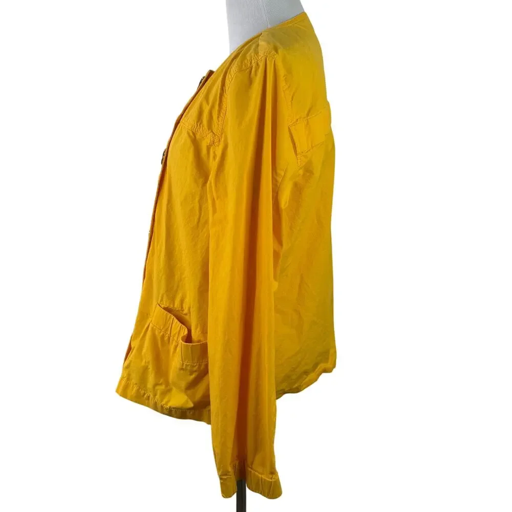 Michael Kors MK Women's Yellow Y2K Style Jacket Size Medium